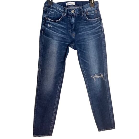 Moussy Vintage Distressed High Rise Straight Leg Jeans 27 - Picture 3 of 8